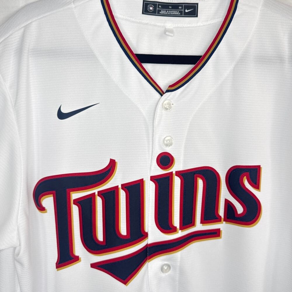 Nike Minnesota Twins Replica Home Baseball Jersey Mens Size XL - Picture 4 of 10